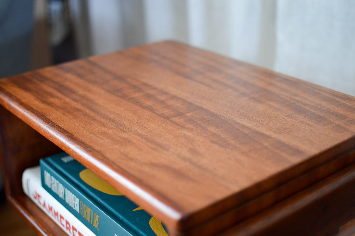 Mid century style bedside tables. A unique design made locally in Sydney.