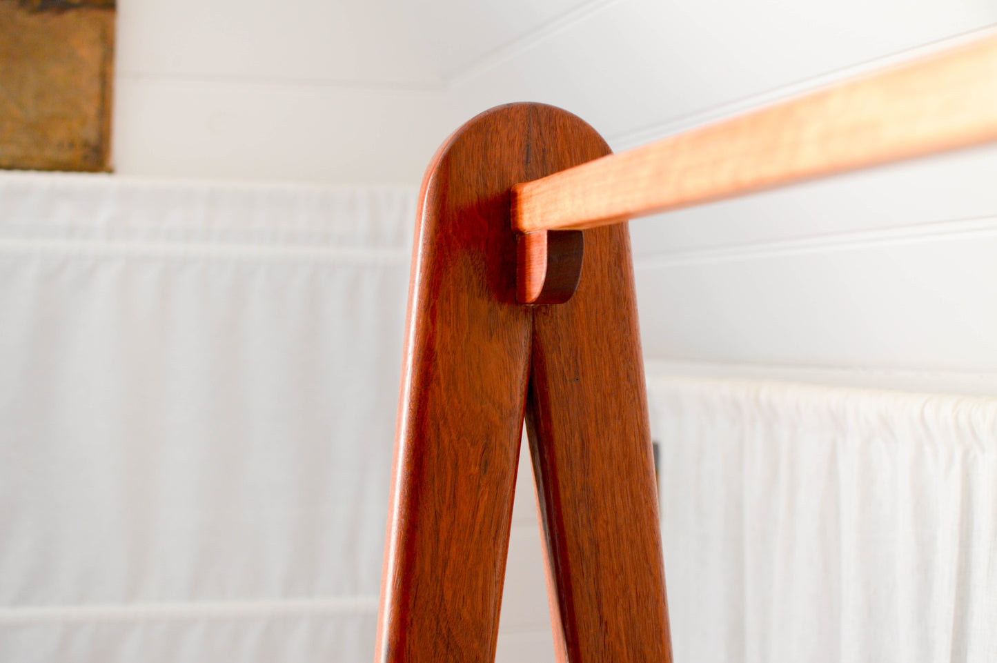 Reclaimed wood clothing rack