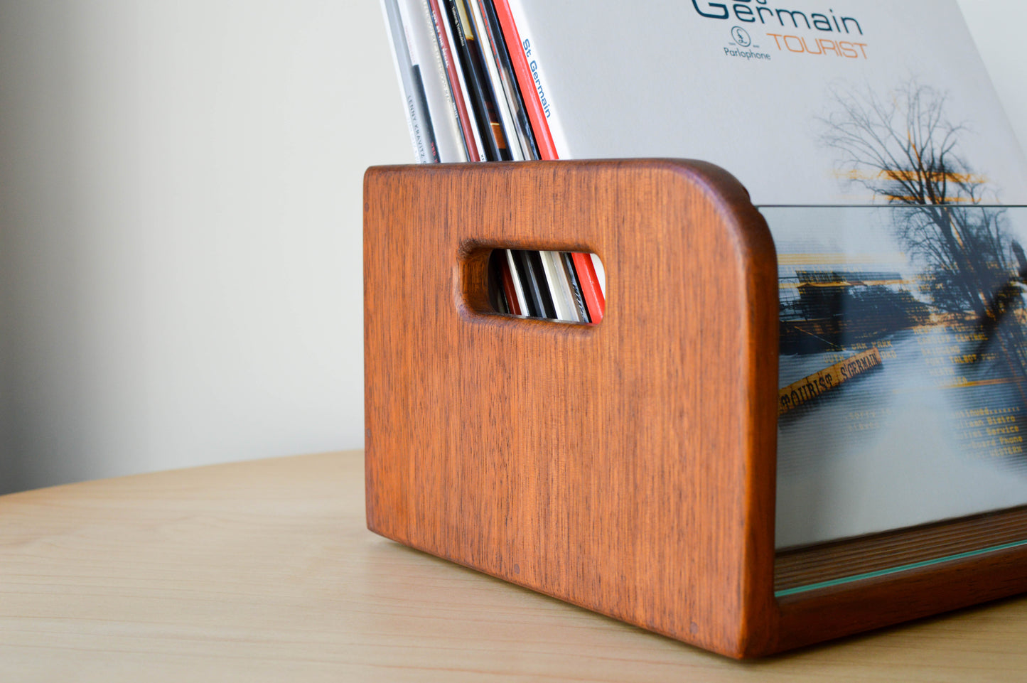 Vinyl Record Storage Crate | Solid Wood & Glass | Handmade in Sydney | Gift for Music Lovers (Copy)