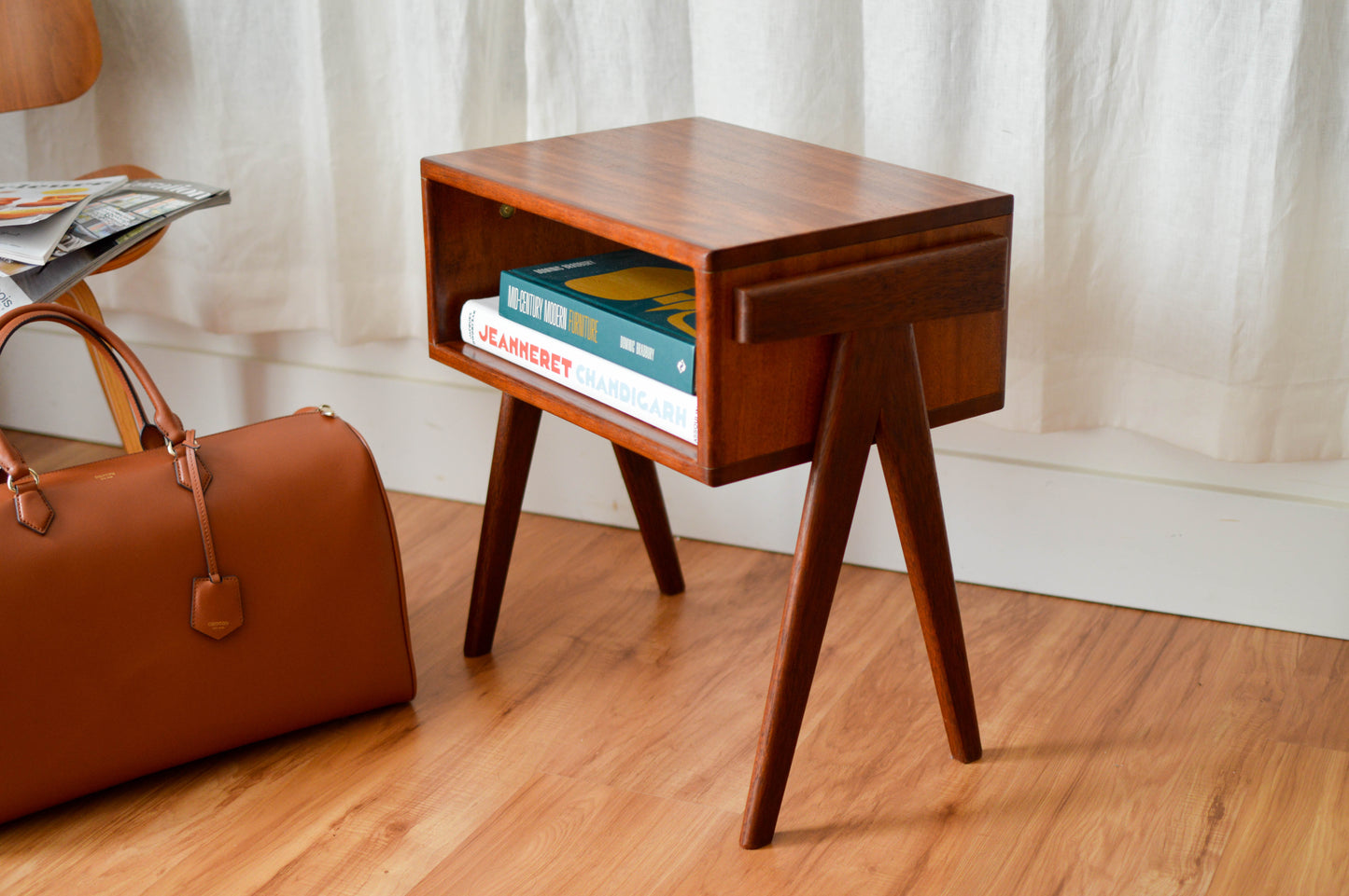 Reserved for Jo. Mid century style bedside tables. A unique design made locally in Sydney.